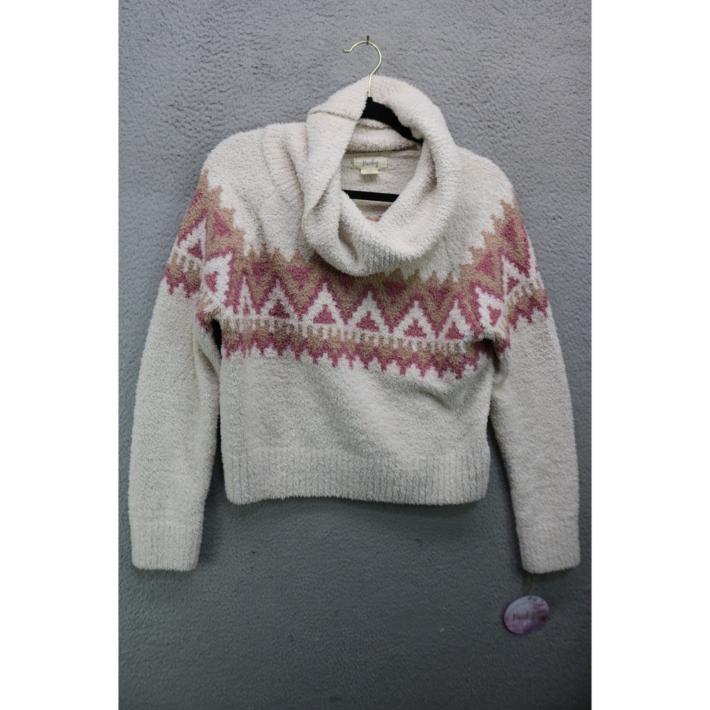 Kaisley Cowl Neck Fair Isle Super Soft Sweater-Medium-Preppy-Acadamia-Winter-NWT